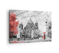 Cuadro Sobre Lienzo 70x50cm Cuadros Pared Catedral Berlín Amantes Wall Art
