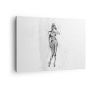 Cuadro Sobre Lienzo 70x50cm Cuadros Pared Desnudez Mujer Cuerpo Wall Art Prints