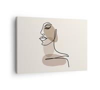 Cuadro Sobre Lienzo 70x50cm Cuadros Pared Línea Arte Boho Wall Art Prints Decor