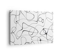 Cuadro Sobre Lienzo 70x50cm Cuadros Pared Línea Nada Patrón Wall Art Prints