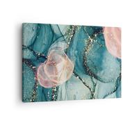 ARTTOR Lienzos decorativos Líquido Oro Rosa Cuadro Sobre Lienzo Moderno 70x50cm Cuadros Decoracion Salon Dormitorio Cocina Cuadros Pared Imágenes Wall Art Prints Decor Canvas AA70x50-4817