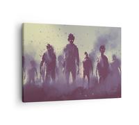 Cuadro Sobre Lienzo 70x50cm Cuadros Pared Personajes Halloween Misterio Wall Art