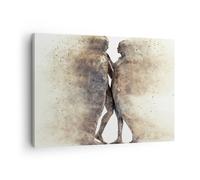 Cuadro Sobre Lienzo 70x50cm Cuadros Pared polvo mujer hombre amor Wall Art