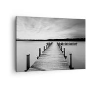 Cuadro Sobre Lienzo 70x50cm Cuadros Pared Puente Paz Agua Wall Art Prints Decor