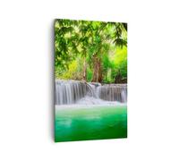 Cuadro Sobre Lienzo 80x120cm Cuadros Agua parque naturaleza paisaje Wall Art