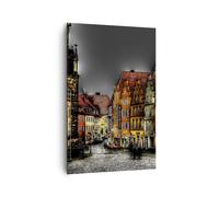 Cuadro Sobre Lienzo 80x120cm Cuadros Colorido casas monumentos históricos Art