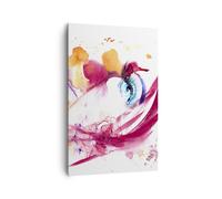 Cuadro Sobre Lienzo 80x120cm Cuadros femenino flor verano luna de miel Wall Art