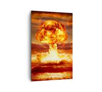 Cuadro Sobre Lienzo 80x120cm Cuadros Guerra bomba nuclear seta apocalipsis Art