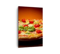 Cuadro Sobre Lienzo 80x120cm Cuadros Italia pizza tradición comida Wall Art