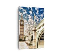 Cuadro Sobre Lienzo 80x120cm Cuadros Londres arquitectura gran ben Wall Art