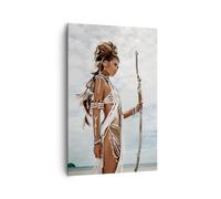 Cuadro Sobre Lienzo 80x120cm Cuadros Pared Ardiente Hombre Mujer Wall Art Prints