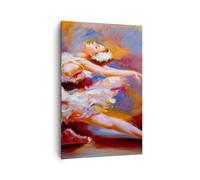 Cuadro Sobre Lienzo 80x120cm Cuadros Pared bailarina de ballet bailar Wall Art