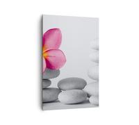 Cuadro Sobre Lienzo 80x120cm Cuadros Pared Balneario budismo calma flor Wall Art
