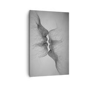 Cuadro Sobre Lienzo 80x120cm Cuadros Pared Beso Amor Pareja Wall Art Prints