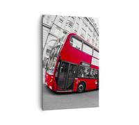 Cuadro Sobre Lienzo 80x120cm Cuadros Pared Bus Londres viaje turismo Wall Art