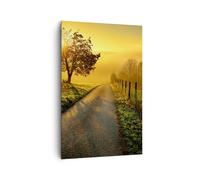 Cuadro Sobre Lienzo 80x120cm Cuadros Pared campo camino arbol Wall Art Prints