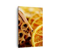 Cuadro Sobre Lienzo 80x120cm Cuadros Pared Canela naranja manojo Wall Art Prints