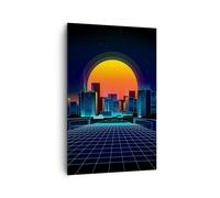 Cuadro Sobre Lienzo 80x120cm Cuadros Pared ciudad moderna Wall Art Prints Decor