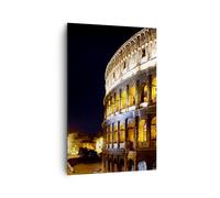 Cuadro Sobre Lienzo 80x120cm Cuadros Pared Coliseo Roma arquitectura Wall Art