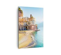 Cuadro Sobre Lienzo 80x120cm Cuadros Pared Costa Amalfi Italia Wall Art Prints