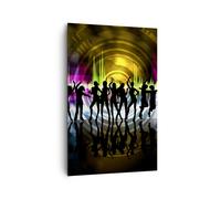 Cuadro Sobre Lienzo 80x120cm Cuadros Pared Disco música danza diversión Wall Art