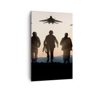 Cuadro Sobre Lienzo 80x120cm Cuadros Pared ejército militaria Wall Art Prints