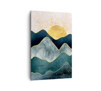 Cuadro Sobre Lienzo 80x120cm Cuadros Pared Este El Sol Geometría Wall Art Prints