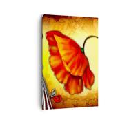 Cuadro Sobre Lienzo 80x120cm Cuadros Pared Flor líneas marcas Wall Art Prints