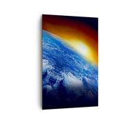 Cuadro Sobre Lienzo 80x120cm Cuadros Pared Galaxia tierra espacio Wall Art