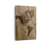 Cuadro Sobre Lienzo 80x120cm Cuadros Pared geografía globo mapa Wall Art Prints