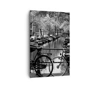 Cuadro Sobre Lienzo 80x120cm Cuadros Pared Holanda canal Wall Art Prints Decor