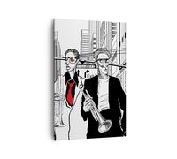 Cuadro Sobre Lienzo 80x120cm Cuadros Pared jazz musica musico Wall Art Prints