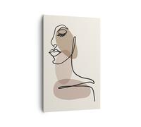 Cuadro Sobre Lienzo 80x120cm Cuadros Pared Línea Arte Boho Wall Art Prints Decor