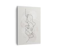 ARTTOR Lienzo Decorativo 80x120 cm Moderno Vertical Personas Arte - 4629
