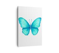 Cuadro Sobre Lienzo 80x120cm Cuadros Pared Mariposas vuelo niñez verano Wall Art