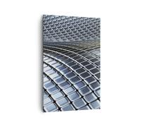 Cuadro Sobre Lienzo 80x120cm Cuadros Pared Metal estera cromo aluminio Wall Art