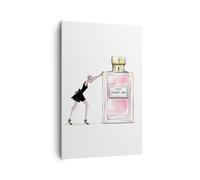 Cuadro Sobre Lienzo 80x120cm Cuadros Pared Moda Mujer Perfumes Wall Art Prints