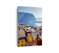 Cuadro Sobre Lienzo 80x120cm Cuadros Pared montañas lago agua Wall Art Prints