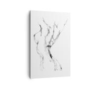 Cuadro Sobre Lienzo 80x120cm Cuadros Pared Mujer Cuerpo Desnudez Wall Art Prints