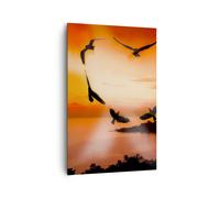 Cuadro Sobre Lienzo 80x120cm Cuadros Pared Naturaleza paisaje isla mar Wall Art