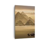 Cuadro Sobre Lienzo 80x120cm Cuadros Pared Pirámide egipto desierto Wall Art
