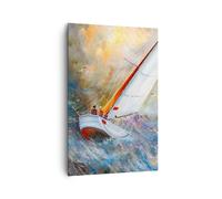 Cuadro Sobre Lienzo 80x120cm Cuadros Pared Velero Imagen Regata Wall Art Prints