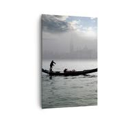Cuadro Sobre Lienzo 80x120cm Cuadros Pared Venecia italia ciudad agua Wall Art
