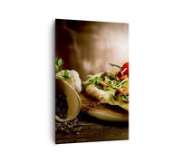 Cuadro Sobre Lienzo 80x120cm Cuadros Pizza vegetariana italia comida Wall Art