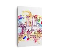 Cuadro Sobre Lienzo 80x120cm Cuadros Viajes Europa historia castillo Wall Art