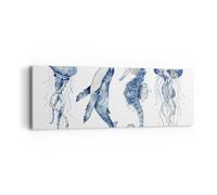 Cuadro Sobre Lienzo 90x30cm Cuadros Pared Animales Marinos Infantiles Wall Art