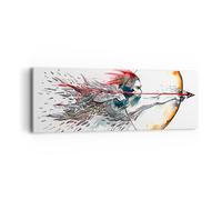Cuadro Sobre Lienzo 90x30cm Cuadros Pared Arco flecha blanco exactitud Wall Art