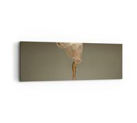 Cuadro Sobre Lienzo 90x30cm Cuadros Pared Bailarina Figura Bailando Wall Art