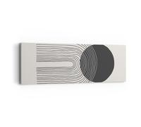 Cuadro Sobre Lienzo 90x30cm Cuadros Pared Boho Abstracción Geometría Wall Art