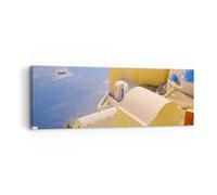 Cuadro Sobre Lienzo 90x30cm Cuadros Pared Casa apartamento edificio grecia Art